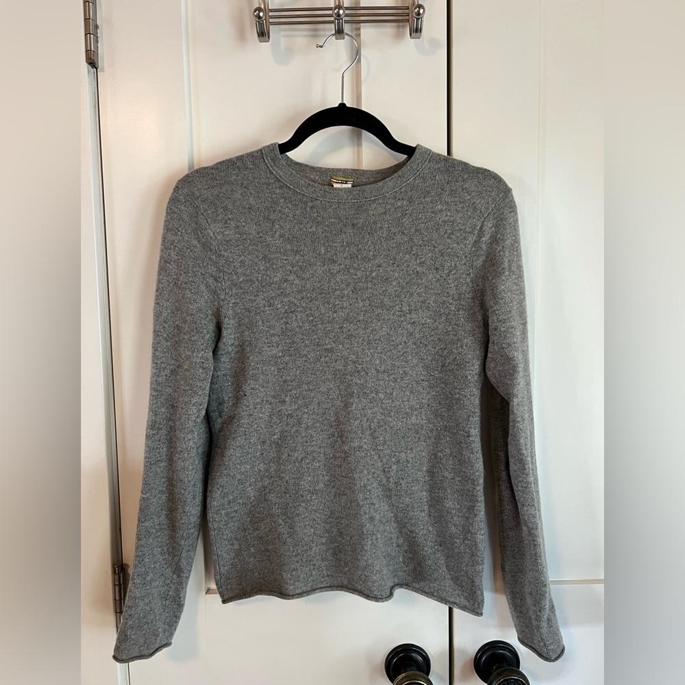 J.Crew Gray Cashmere Crewneck Sweater Size XS